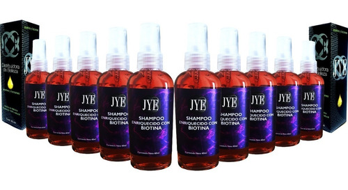 10 Frascos Shampoo Jye Organicode Biotina Jye 600 Ml Mayoreo