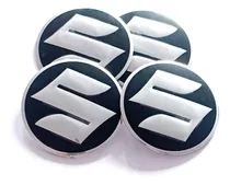 Comprar Juego 4 Centros De Llanta Tapas Suzuki Adhesivos 56mm 