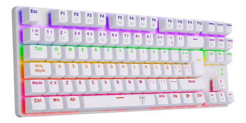 Imagen 8 de 10 de Combo Teclado Y Mouse T-dagger T-tgs005w Advance Force White