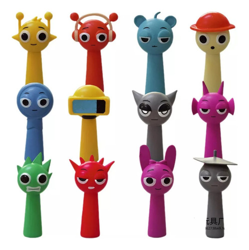 Wa 12 Pcs Juego De Dibujos Animados Sprunki De Nsincredibox