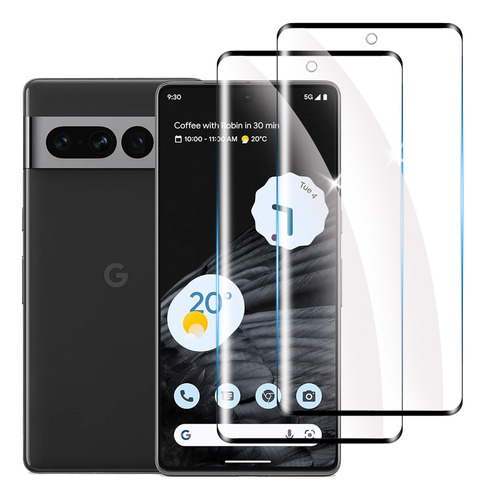 2 Micas Vidrio Templado Curvo 3d Para Google Pixel 7 Pro