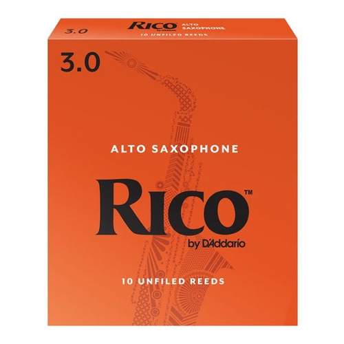 Cañas Rico Saxo Alto Nº3 - Caja X 10 Unidades - Usa