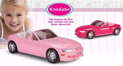 Carro Super Conversível Para Barbie Pink Grande 60 Cm Líder - R$ 238,42