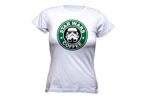 Polera Star Wars - Coffe Mujer 100% Algodón! 