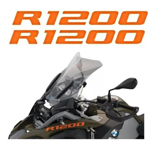 Kit Adesivo Compatível Bmw R1200gs Adventure 2015 Laranja