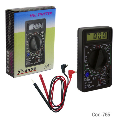 Tester Digital Dt-830b Clasico Negro