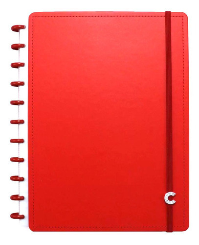 Caderno Inteligente 80f Grande All Red Cor Vermelho