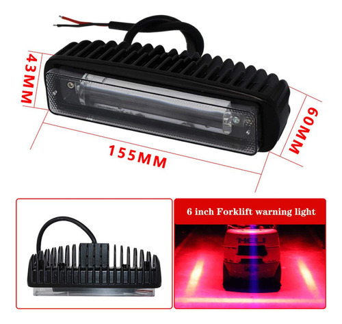 Lámpara De Advertencia Para Montacargas De 4 Pulgadas Y 30 W