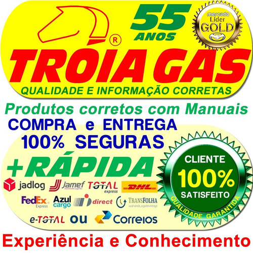 Imagem 6 de 6 de 3 Filtros Gnv 14 Mm Troiagas Metal Oleo Geracao 5 6 Kits Gas