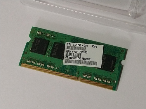 Memoria Ram Ddr3 Verde 4gb X 1 Samsung M471b5173qh0-yk0 (Usado)