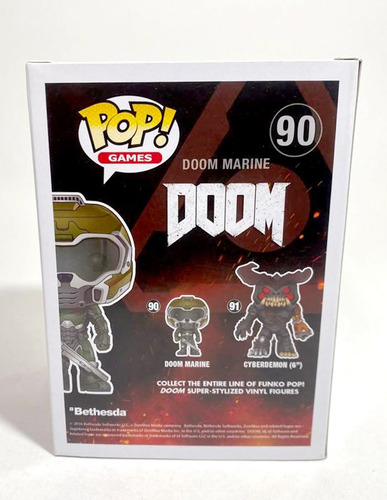 Doom Marine Rojo #90 Gamestop Exclusive Funko