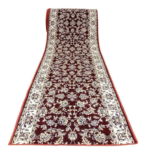 Passadeira 2,5m Tabriz Mahi Indiano 66x250cm Tpo Persa Belga