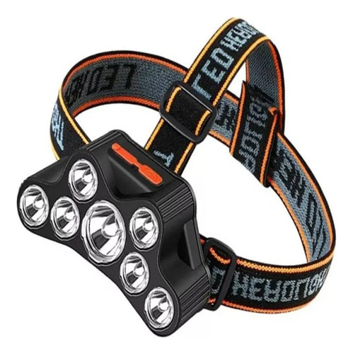 Linterna Frontal 7 Led Impermeable Recargabler Usb Luz