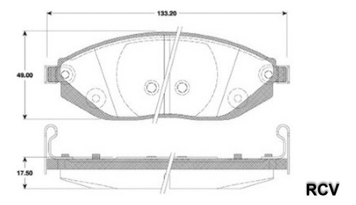 Balatas Disco Delantera Para Chevrolet Spark 2017