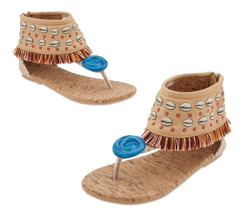 Sandalias Zapato Talla 9-10 Moana Disfraz Disney Store 