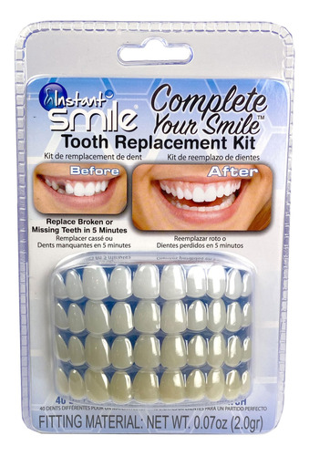 Instant Smile Complete Your Smile Kit De Reemplazo De Dient.