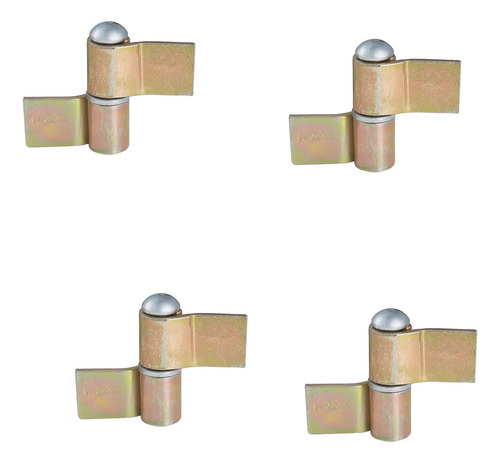 Kit 6 Dobradiça Gonzo Com Aba No 03 - Jocec