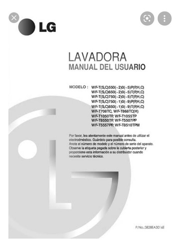 Manual Para Lavadoras, Refigeradoras Y Televisores LG 