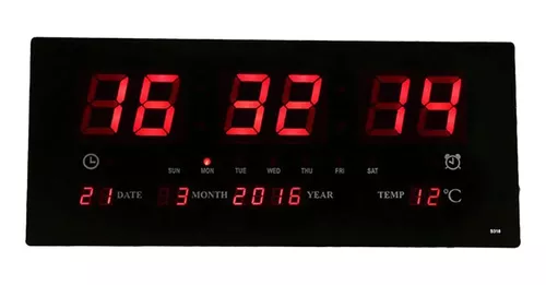 Reloj Despertador Digital Moderno Reloj De Pared O Mesa GENERICO