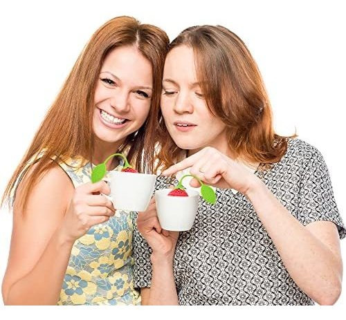Infusor De Té En Forma De Fresa, Silicona Innovadora (8pc)