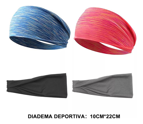 Bandas Para El Cabello, Diademas Deportivas Elásticas 2024