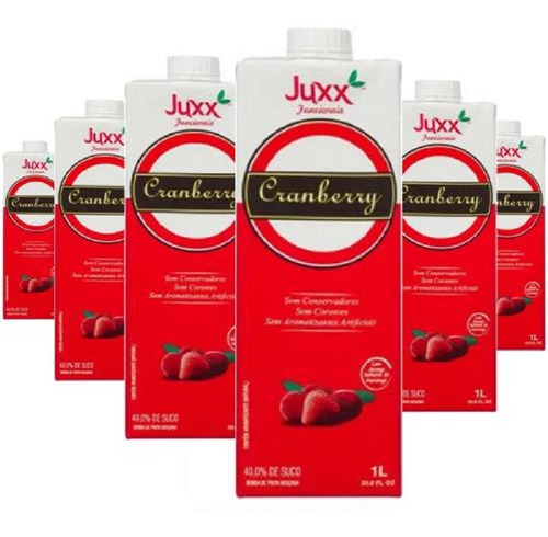 Suco De Cranberry E Morango Juxx 1l (6 Und)