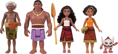 Playset Mattel Disney Moana 2 Moanas Canoe Crew Com 5 Boneca