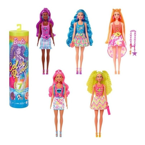 Muñeca Barbie Color Reveal 7 Surprises! Hdn72