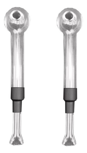 Pipe De Vidro Extensível 7cm Até 11cm P/ Óleos (kit C/ 2)