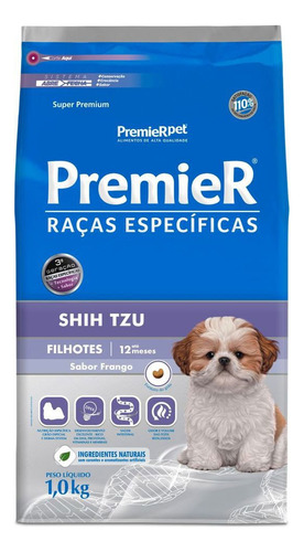 Premier Raças Especificas Shih Tzu Filhotes Frango 1kg