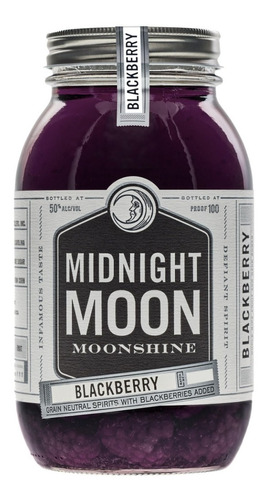 Whisky Midnight Moon Blackberry 750cc Fruta Natural Macerada