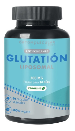Glutatión Liposomal 200 Mg - 60 Cáps - Ortomolecular Chile