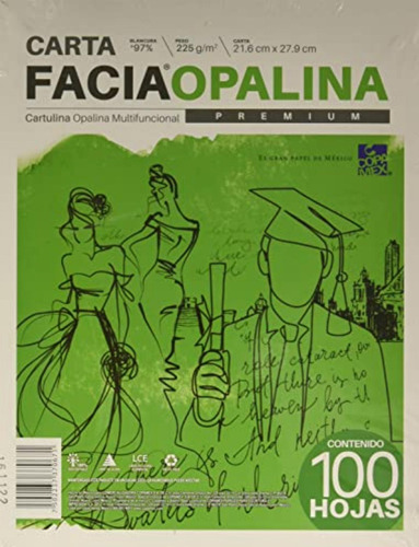 Cartulina Opalina Cta Bco C/100h .