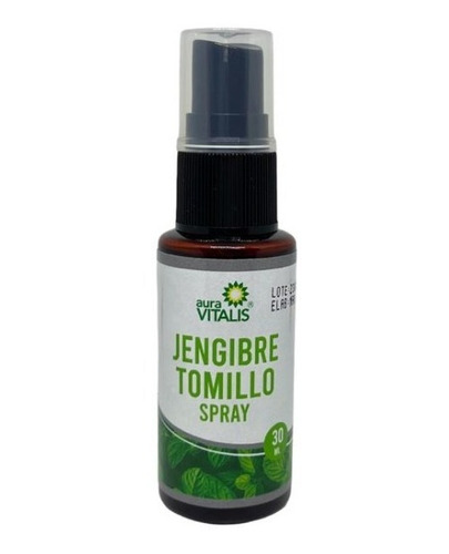 Jengibre Y Tomillo Spray Alivia Tos Y Resfrio 30ml Pack X3