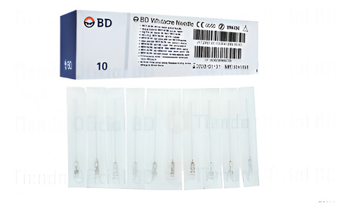 Aguja Bd Whitacre Corta 27g X 3 1/2 (0.40mm X 9.0cm)-10pzas