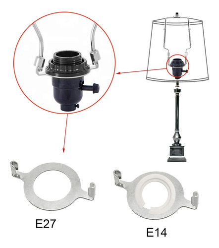 Ecudis 2 Pcs Uno Lámpara De Lámpara Convertidor De Adaptador
