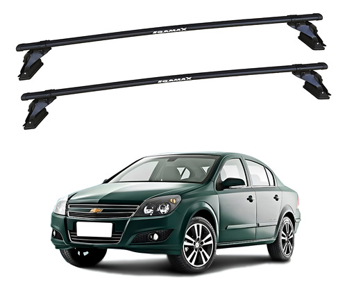 Barras De Techo Eqmax Acero Chevrolet Vectra 2006-2011 Negro