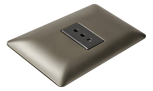 Tomacorriente Stanford Enchufe Simple 10a Con 1 Tomas Color Café
