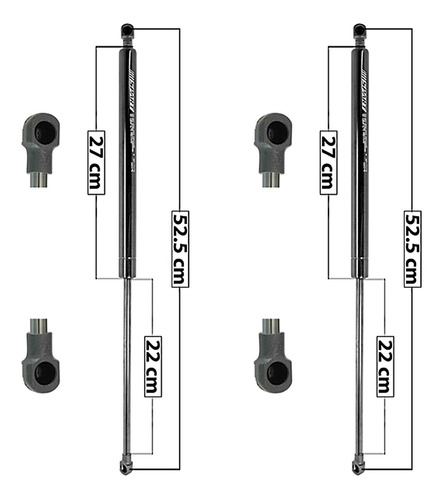 Par Amortiguadores 5a Puerta Mitsubishi Endeavor 04/08 Spart