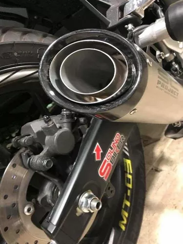 Système Déchappement De Moto Tuyau Universel SC Racing Project Motocross  Escape Moto Silencieux Pour Cafe Racer Pit Bike Z750 R6 Mt07 Mt09 Er6n Du  44,56 €