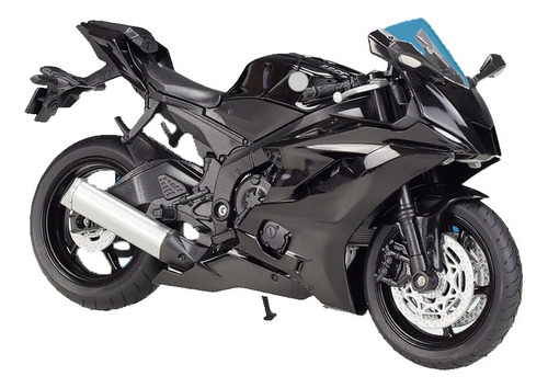 Modelo De Motocicleta 1:12 Para Yamaha Yzf-r6 2020 Negro