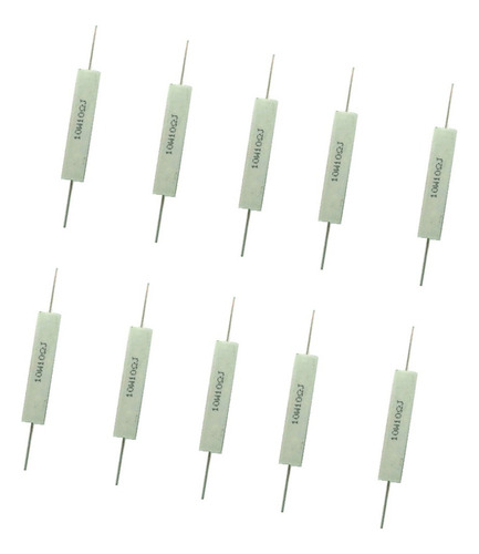 T 10pcs Resistencia De Cemento General 10w 10ohm