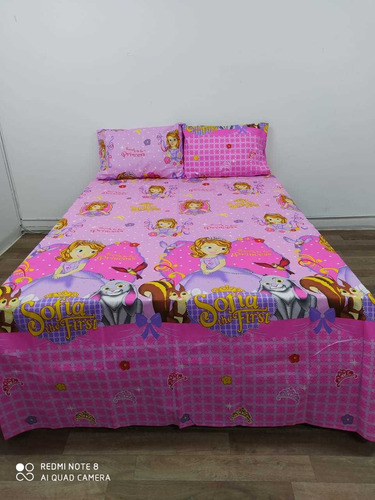 Sábana Infantil Para Niña Cama Sencilla