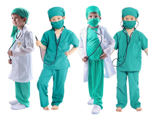 2023 Disfraz Doctor Enfermera Para Niños Disfraz De Cosplay