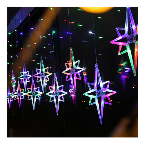 North Pole Star Lamp Curtain Christmas Decorations