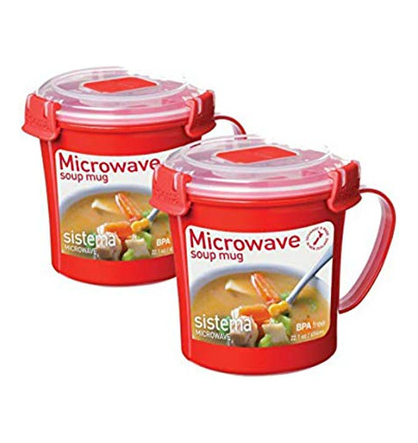 656 Ml Colores De Taza De Sopa Pueden Variar 2 Pack