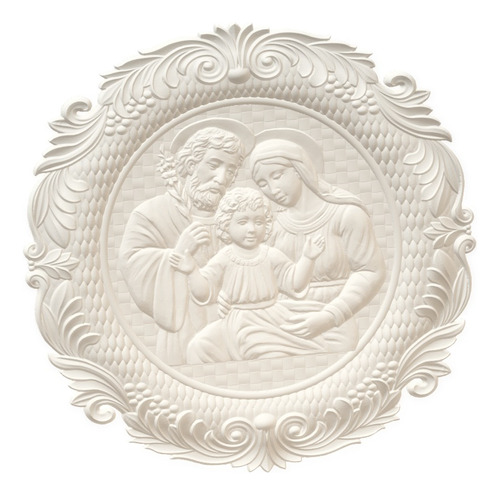 La Sagrada Familia, Medallón Decorativo Impresión 3d