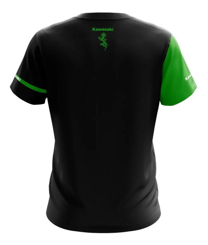 Imagem 2 de 3 de Camiseta Kawasaki Casual 03 Brk Motociclismo 50+ Uv
