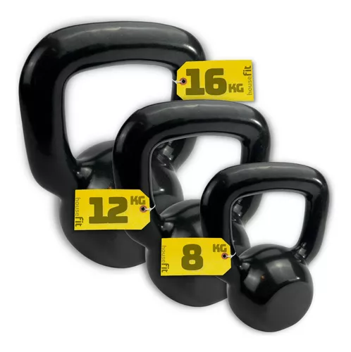 Kettlebell Emborrachado c/ Alça Pintada Colorido Peso:14KG