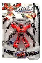 Comprar Robot Vehiculo Transformable Color Auto Rojo